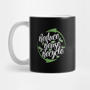 'Reduce Reuse Recycle' Environment Awareness Shirt Mug